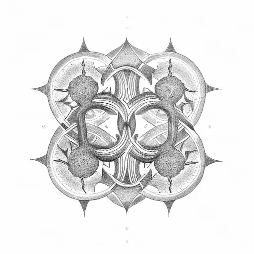 Nordic Ouroboros With Tree Of Life In The Middle