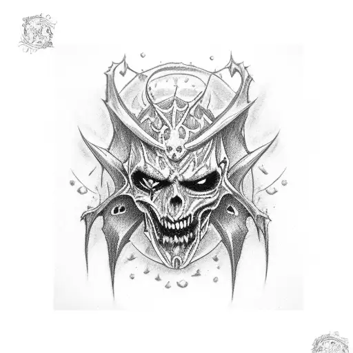 Vampire And Demon And Crosses