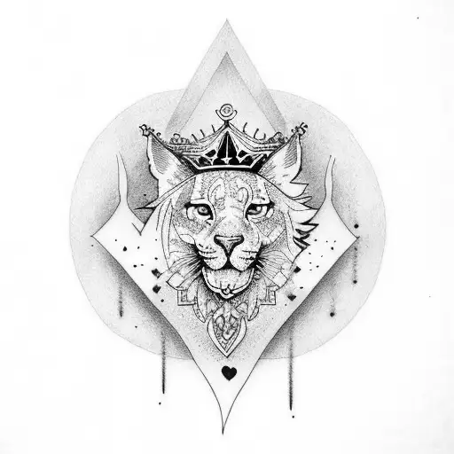 King With Black Hearts Tattoo