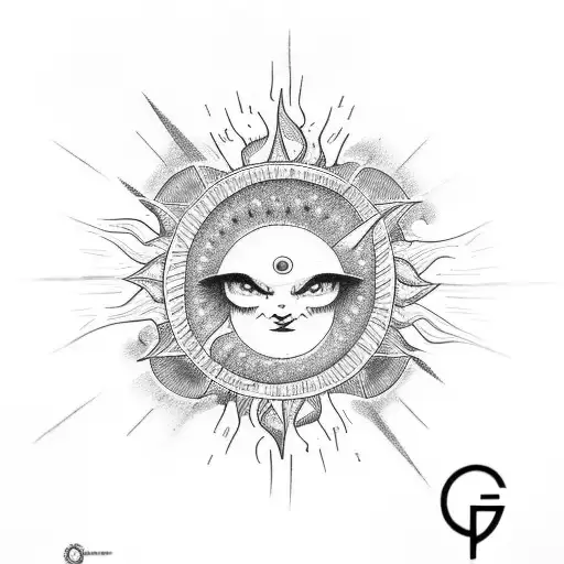 Sun With Letter G