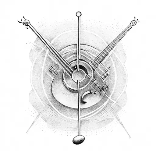 Music Notes In A Line