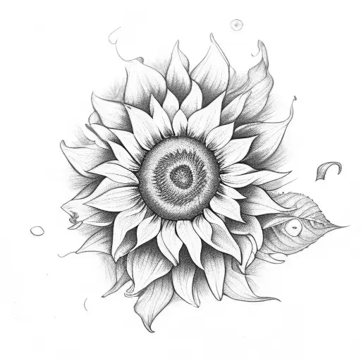 Sunflower With Roses