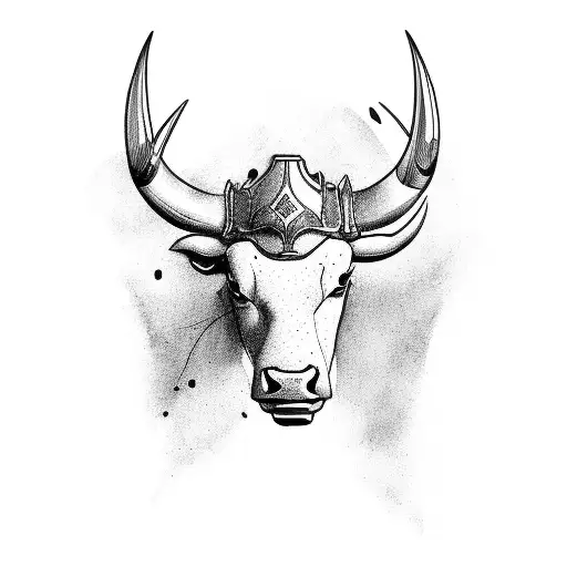 A Bull Charging Forward With Boxing Gloves On Its Horns