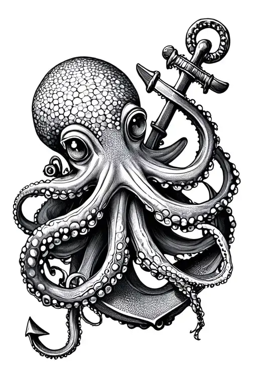 Octopus And An Anchor