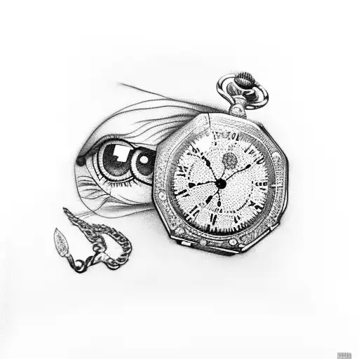 Lily With Pocket Watch And Eyeball
