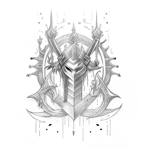 Sword With Last Name Lockhart On The Sword