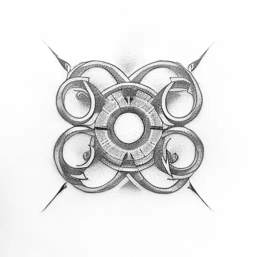 Infinity Symbol Including Number 242 Small Size