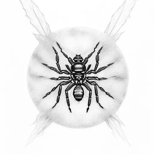 Karen Casey With Rose And A Red Back Spider Crawling Over It