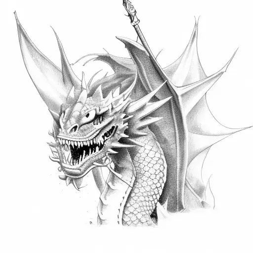 Neptune Rides A Dragon