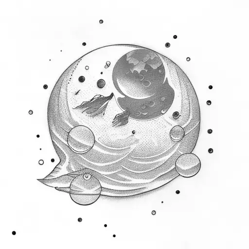 Bubble With Moon