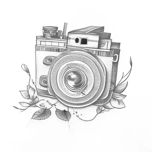 Cute Music & Camera Tatoo