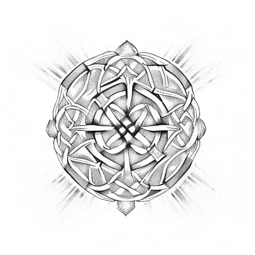 Celtic Knot Paintbrush Style