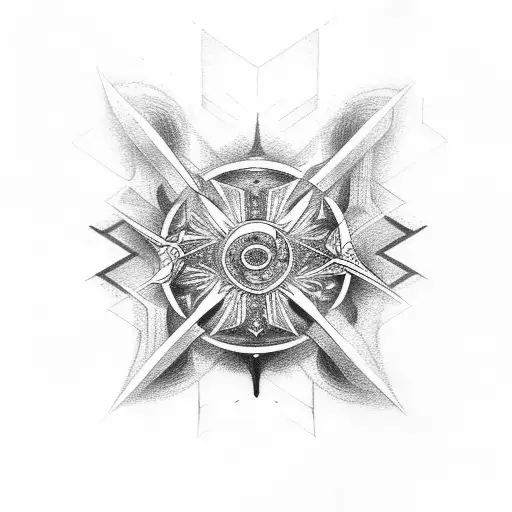 Symetrical Symbol Good And Evil Fight