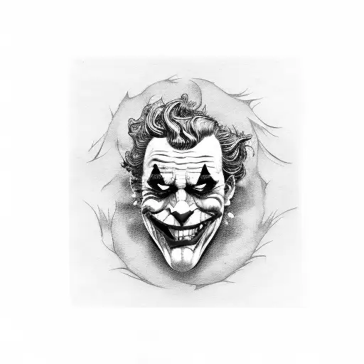 Joker Face With A Hidden Smile