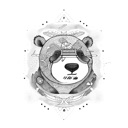 Bicicleta En Forma De Oso Panda