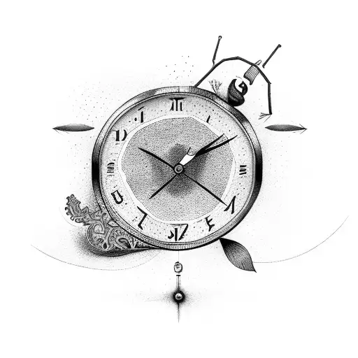 Broken Clock With The Word Patience