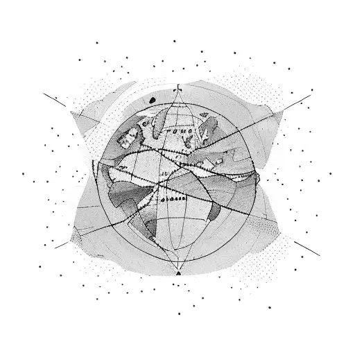 A Map Of The World With Dotted Lines Tracing The Client's Travel Routes