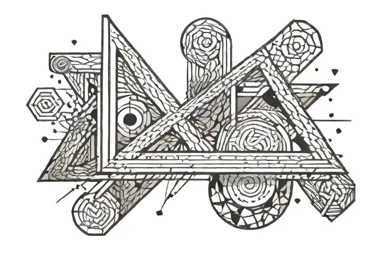 Geometric Simple Line Ingwaz Rune