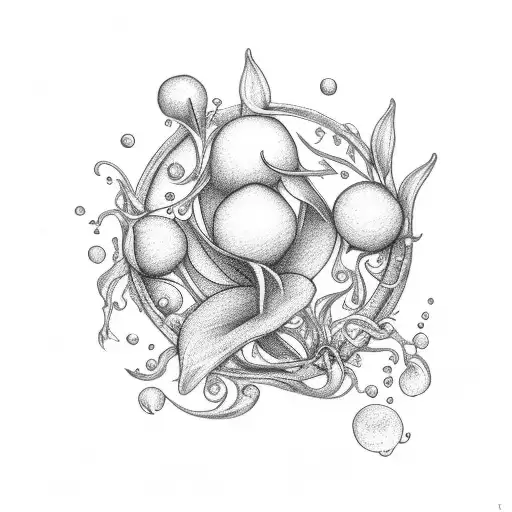 Lily Of The Valley With Mercury Planet Elegant