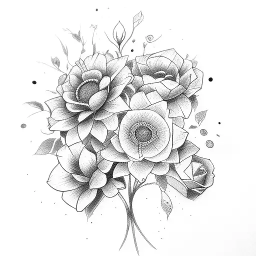 A Bouquet Of Flowers With Each Flower Representing A Different Book