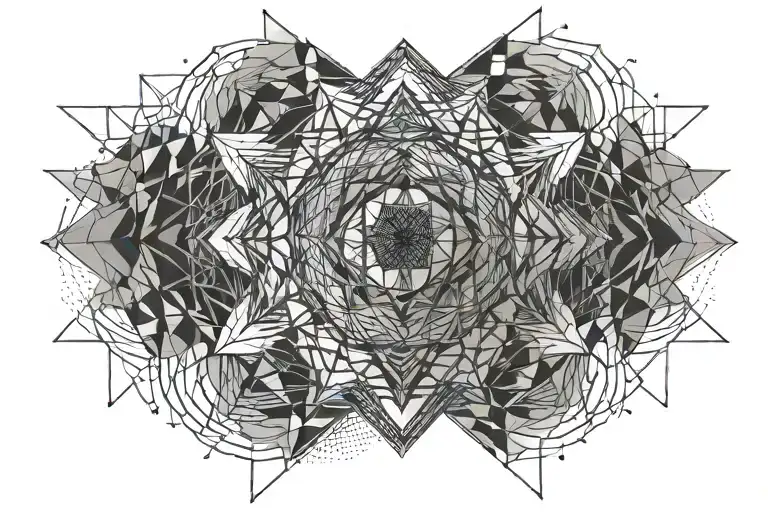 Geometric Symetric Simple Line