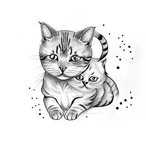 A Cat That Is Cuddling With My Knee