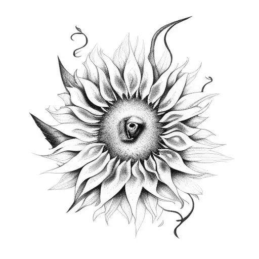 Raven Lion Sunflower