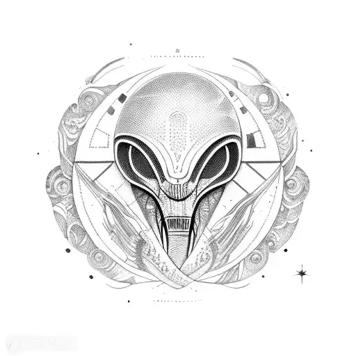 Alien With Pattern