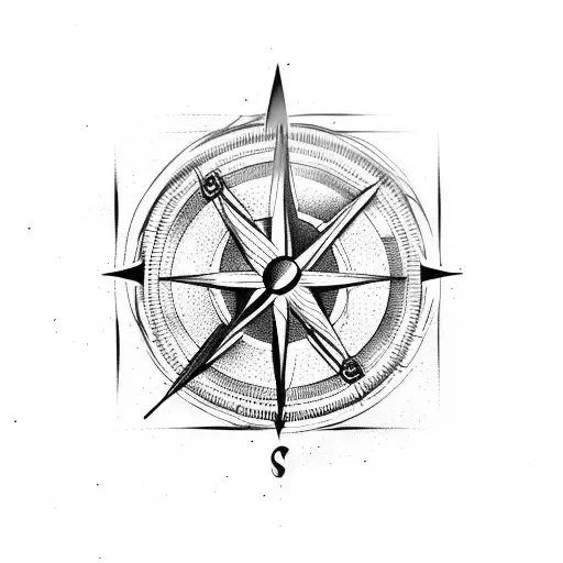 Arrow Feather Compass