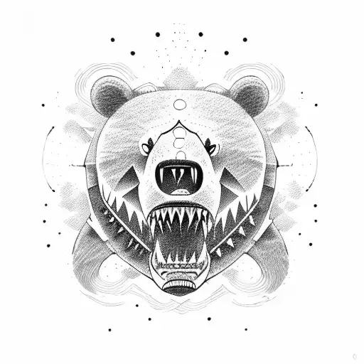 A Fight Between A Bear And A Shark