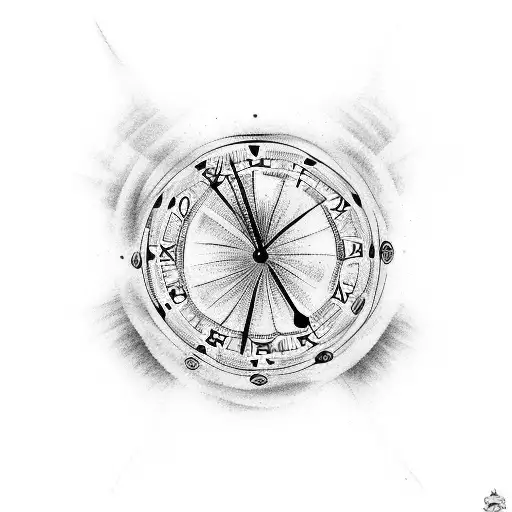 A Clock With Death And Jesus