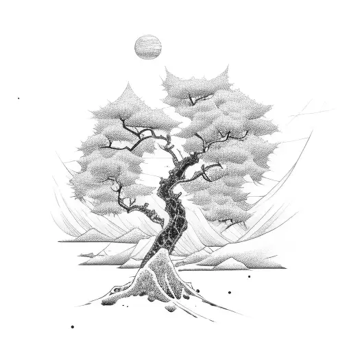 Nana And Pop With A Japanese Tree Tattoo