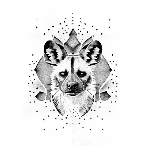 Outline Of African Wild Dog