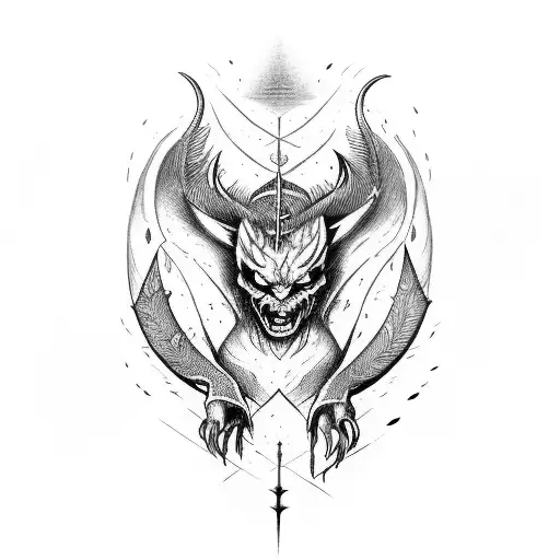 Demon And An Angle Fighting But The Demon Is Winning