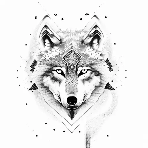 Wolf Spirit Merging With A Shaman