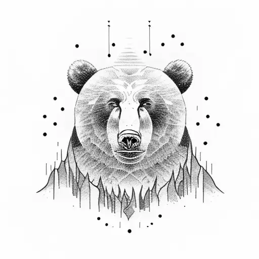 Grizly Bear With Waterfall