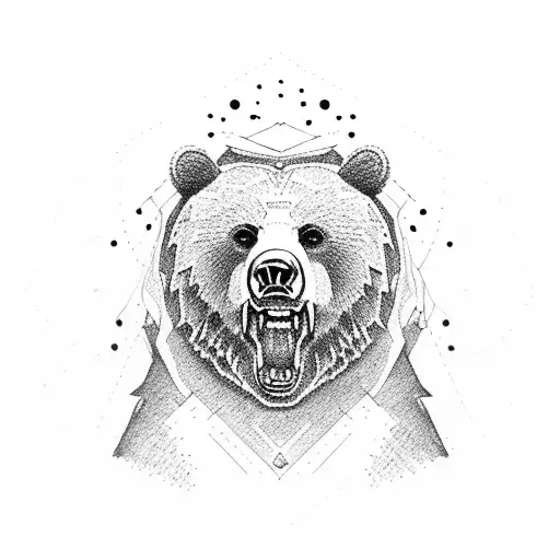 Hyper Realistic Bear Head