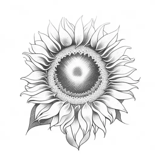 Simple Sunflower With A Panetone Type Frame