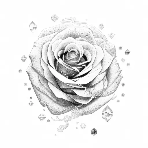 Rose Made Of Crystals