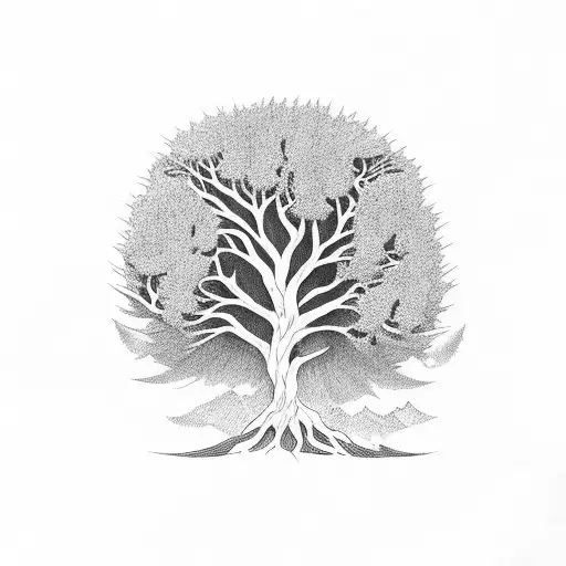 Tree With Names In Branches