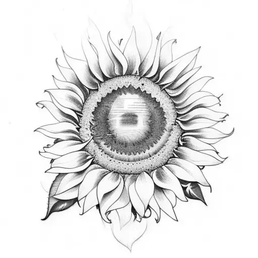 Sunflower With Panetone Frame