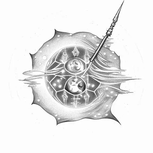 Wand With Expecto Patronum Written On The Side And Phases Of Moon Coming Out Of The Wand