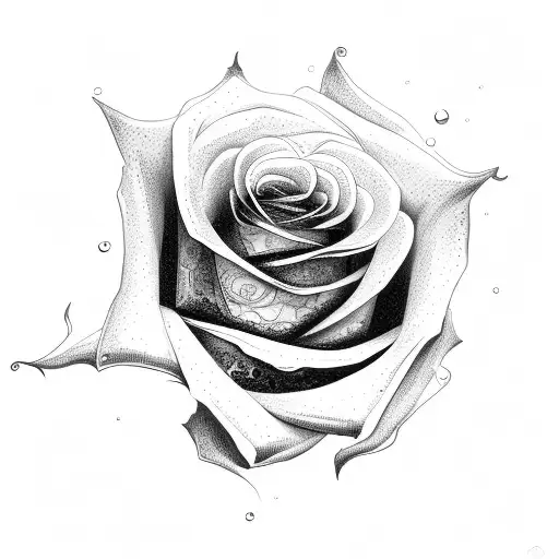 Rose With A Full Moon