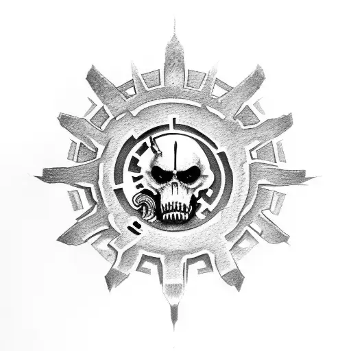 Gears Of War Logo With A Sword