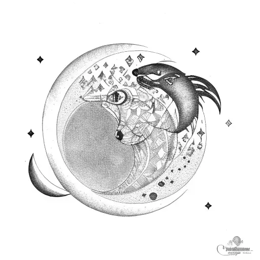 Waxing Crescent Moon With Virgo Constellation