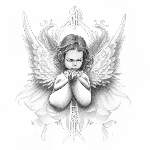 Angel Holding The Phrase I Am Forever Yours Nyzell