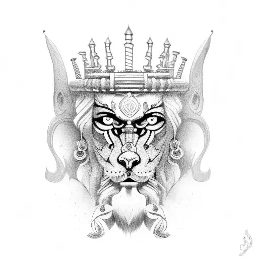 A Detailed Portrait Of A Famous Tamil Warrior King