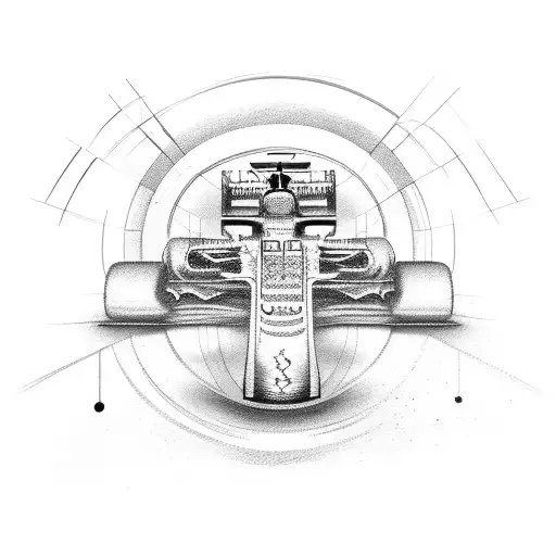 Formula 1 Car With Music Notes