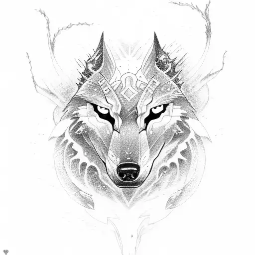 Sword Lightning Wolf