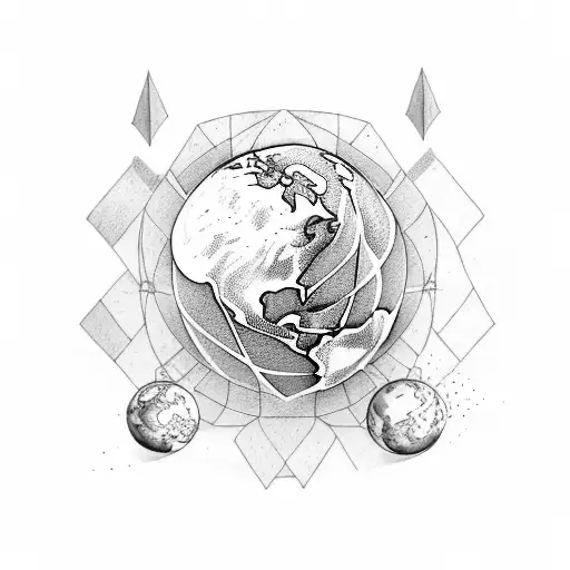 Earth Wear Chef Cap And Paper Plane Travel Around Earth With Trail